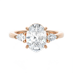 2 3/8 ctw Oval Three Stone Lab Grown Diamond Ring