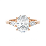 2 3/8 ctw Oval Three Stone Lab Grown Diamond Ring