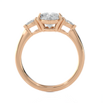 2 3/8 ctw Oval Three Stone Lab Grown Diamond Ring