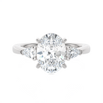 2 3/8 ctw Oval Three Stone Lab Grown Diamond Ring