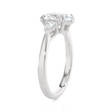 2 3/8 ctw Oval Three Stone Lab Grown Diamond Ring