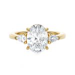 2 3/8 ctw Oval Three Stone Lab Grown Diamond Ring