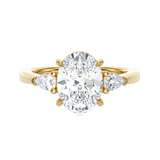 2 3/8 ctw Oval Three Stone Lab Grown Diamond Ring