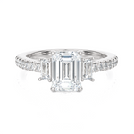 1 7/8 ctw Emerald-Cut Three Stone Lab Grown Diamond Ring