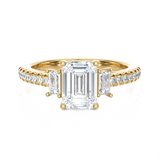 1 7/8 ctw Emerald-Cut Three Stone Lab Grown Diamond Ring