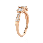 3/8 ctw Round Three Stone Lab Grown Diamond Ring