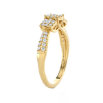 3/8 ctw Round Three Stone Lab Grown Diamond Ring