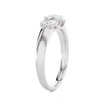 1 ctw Oval Three Stone Lab Grown Diamond Ring