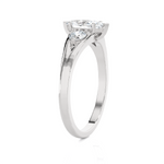 1 ctw Marquise with Round 3 Stone Lab Grown Diamond Ring