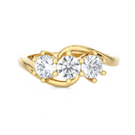 1 ctw Round Three Stone Lab Grown Diamond Ring