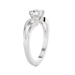 3/4 ctw Round Three Stone Lab Grown Diamond Ring