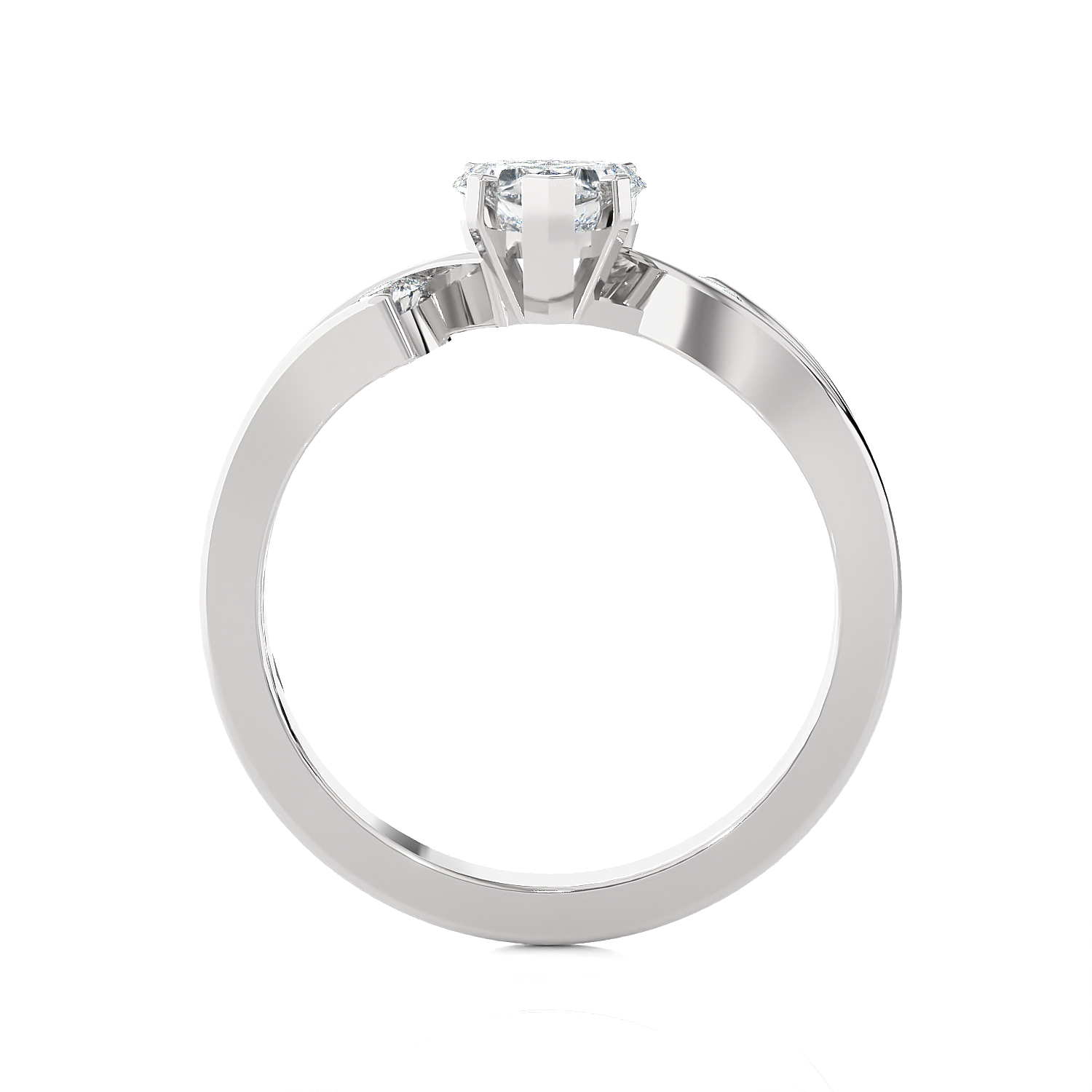 3/4 ctw Round Three Stone Lab Grown Diamond Ring