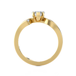 3/4 ctw Round Three Stone Lab Grown Diamond Ring