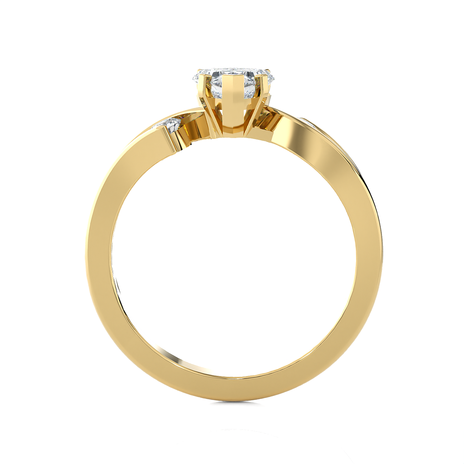 3/4 ctw Round Three Stone Lab Grown Diamond Ring