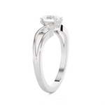 7/8 ctw Round Three Stone Lab Grown Diamond Ring