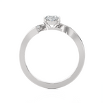 7/8 ctw Round Three Stone Lab Grown Diamond Ring