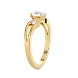 7/8 ctw Round Three Stone Lab Grown Diamond Ring