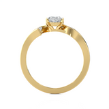7/8 ctw Round Three Stone Lab Grown Diamond Ring