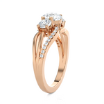 1 5/8 ctw Round Three Stone Lab Grown Diamond Ring