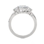 1 5/8 ctw Round Three Stone Lab Grown Diamond Ring