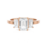 1 5/8 ctw Emerald-Cut Three Stone Lab Grown Diamond Ring