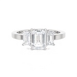 1 5/8 ctw Emerald-Cut Three Stone Lab Grown Diamond Ring