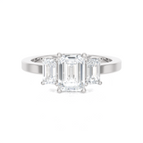 1 5/8 ctw Emerald-Cut Three Stone Lab Grown Diamond Ring