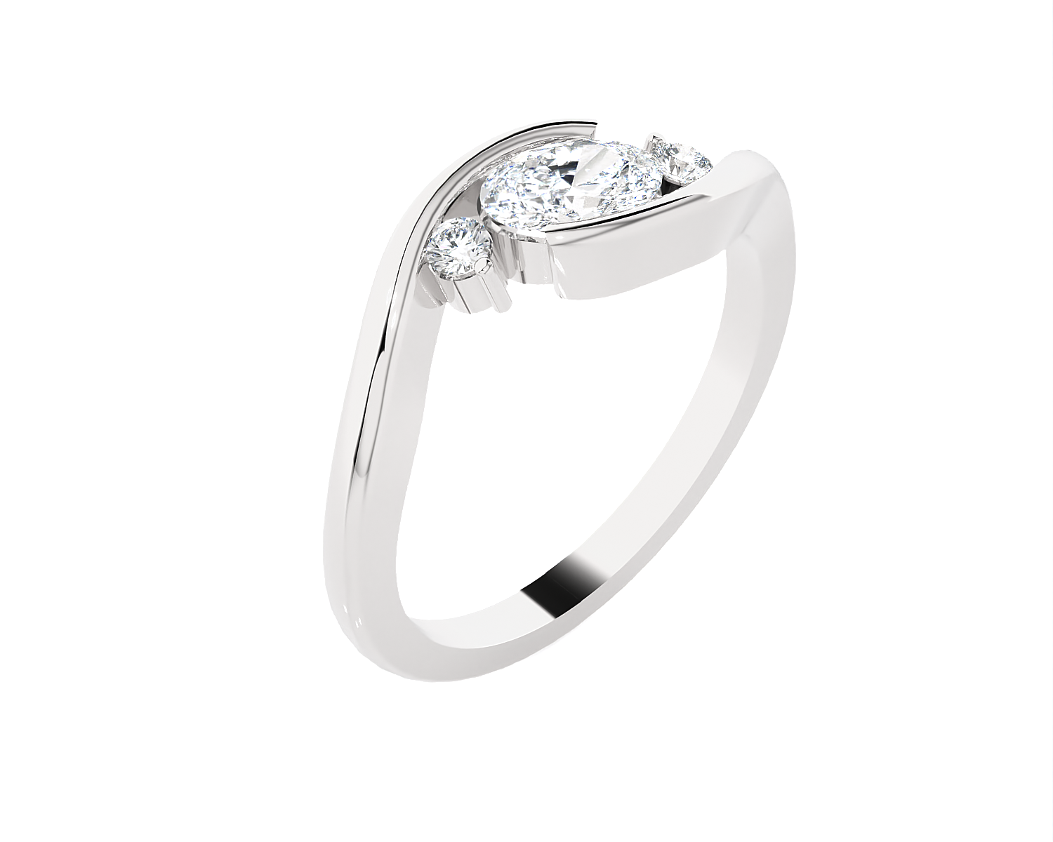 1/2 ctw Round Lab Grown Diamond Ring