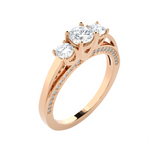 1 ctw Round Three Stone Lab Grown Diamond Ring