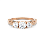 1 ctw Round Three Stone Lab Grown Diamond Ring