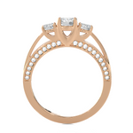 1 ctw Round Three Stone Lab Grown Diamond Ring