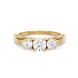 1 ctw Round Three Stone Lab Grown Diamond Ring