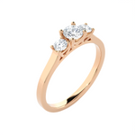 1/2 ctw Round Three Stone Lab Grown Diamond Ring