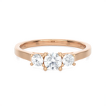 1/2 ctw Round Three Stone Lab Grown Diamond Ring