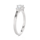 1/2 ctw Round Three Stone Lab Grown Diamond Ring