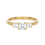 1/2 ctw Round Three Stone Lab Grown Diamond Ring