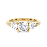 1 1/2 ctw Cushion-Cut Three Stone Lab Grown Diamond Ring