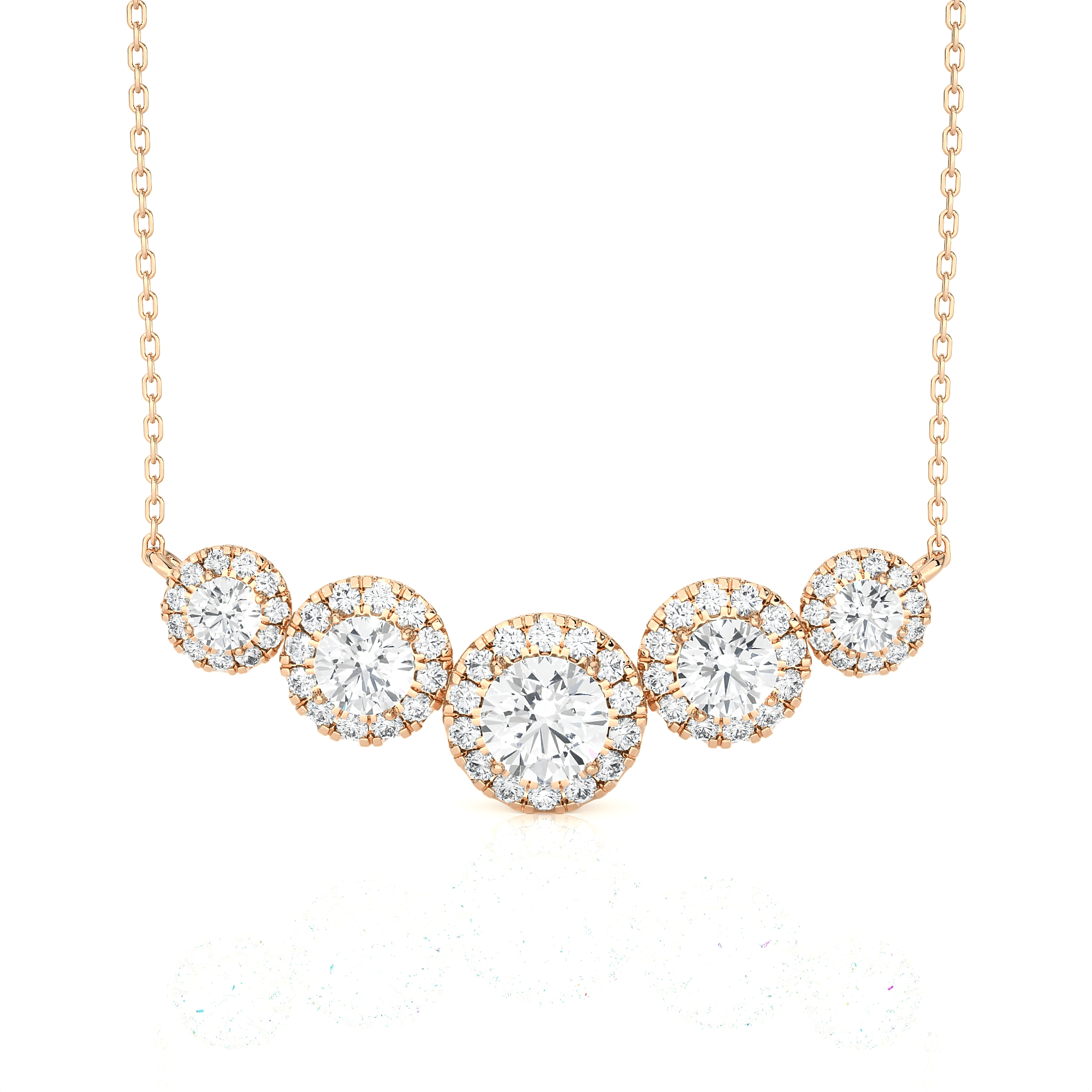 1 3/4  ctw Round Lab Grown Diamond Fashion Necklace