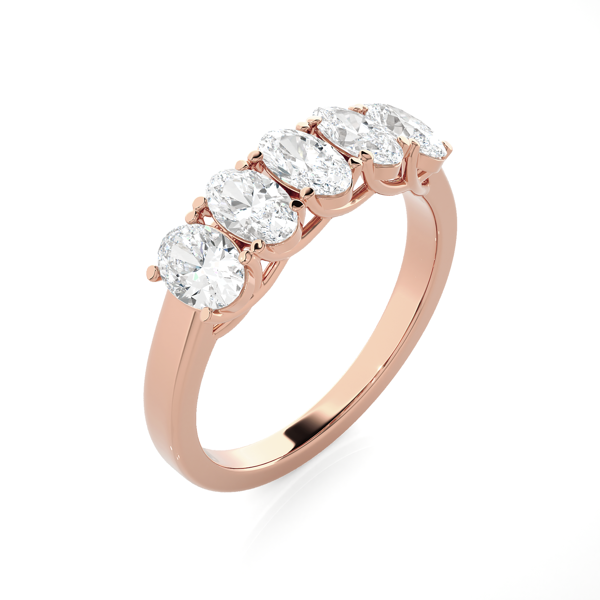 1 3/8 ctw Round Lab Grown Diamond Anniversary Ring