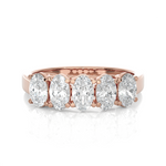 1 3/8 ctw Round Lab Grown Diamond Anniversary Ring