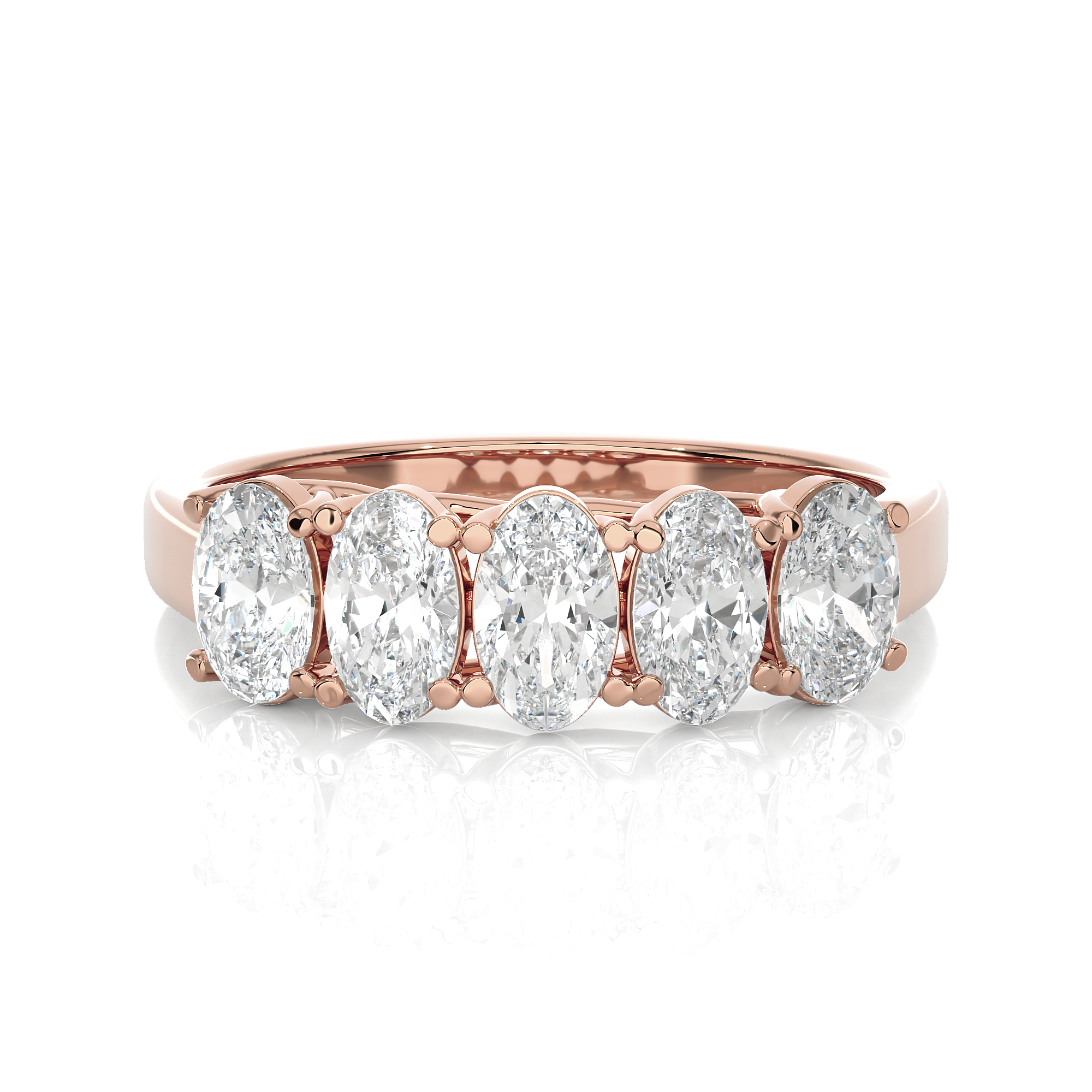 1 3/8 ctw Round Lab Grown Diamond Anniversary Ring