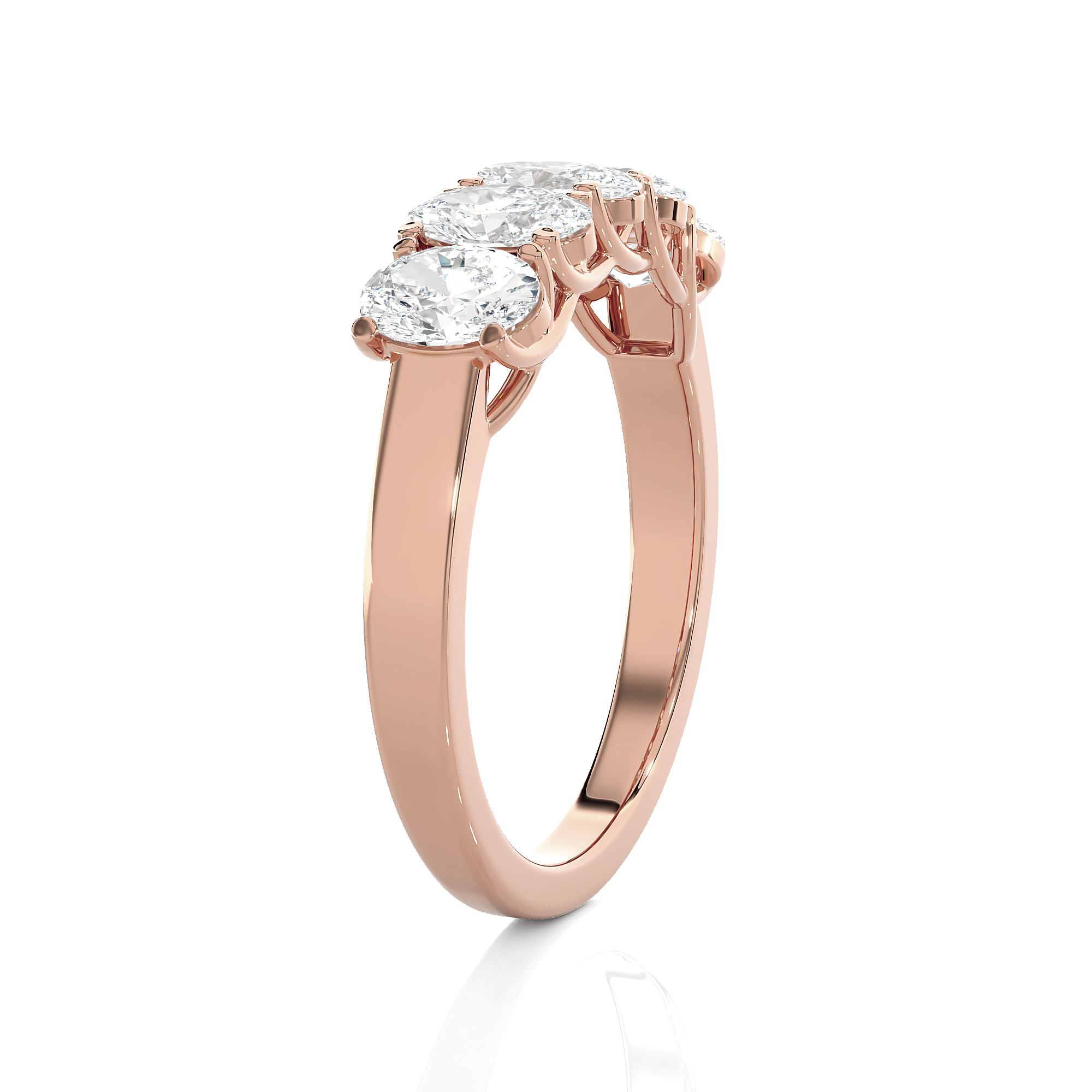 1 3/8 ctw Round Lab Grown Diamond Anniversary Ring