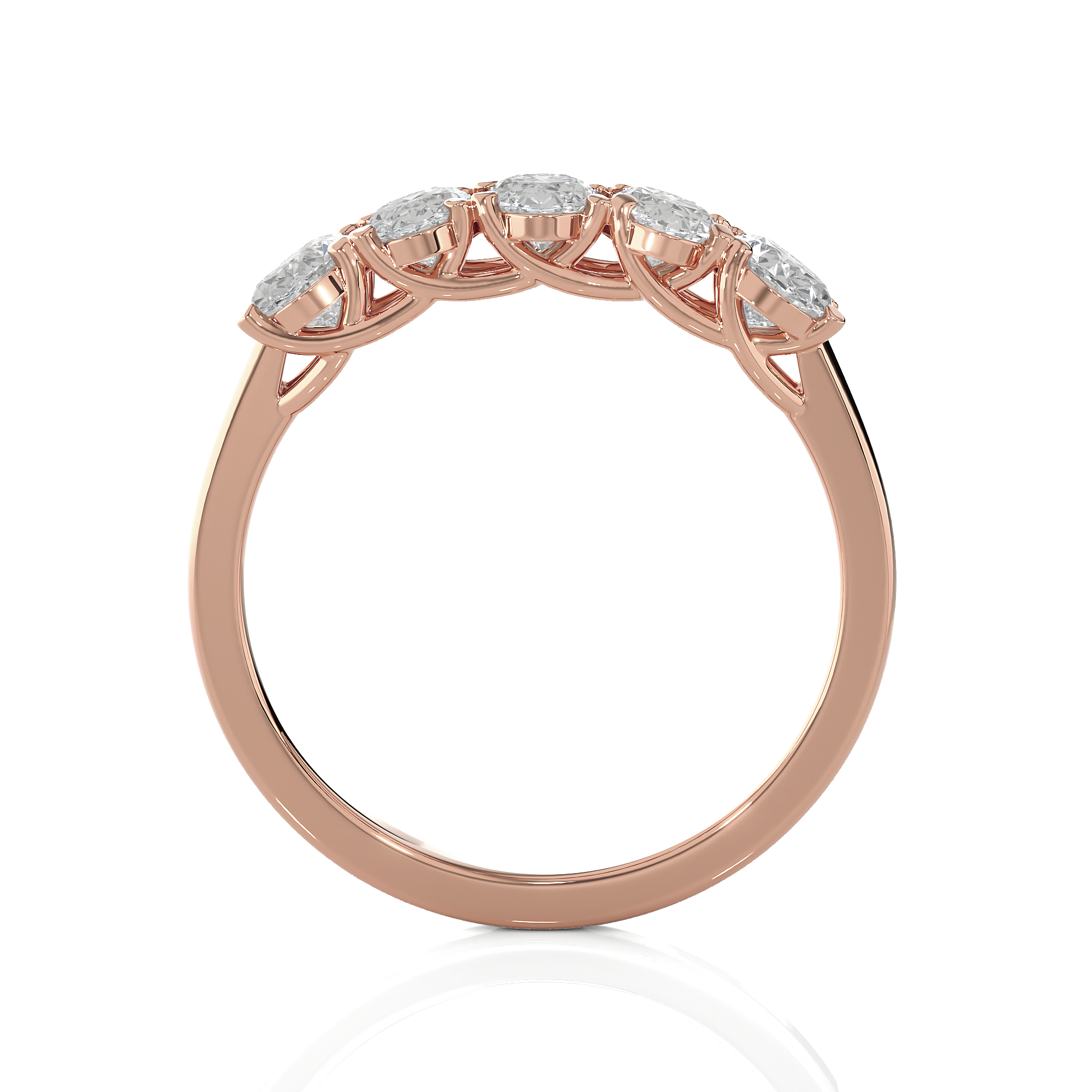 1 3/8 ctw Round Lab Grown Diamond Anniversary Ring