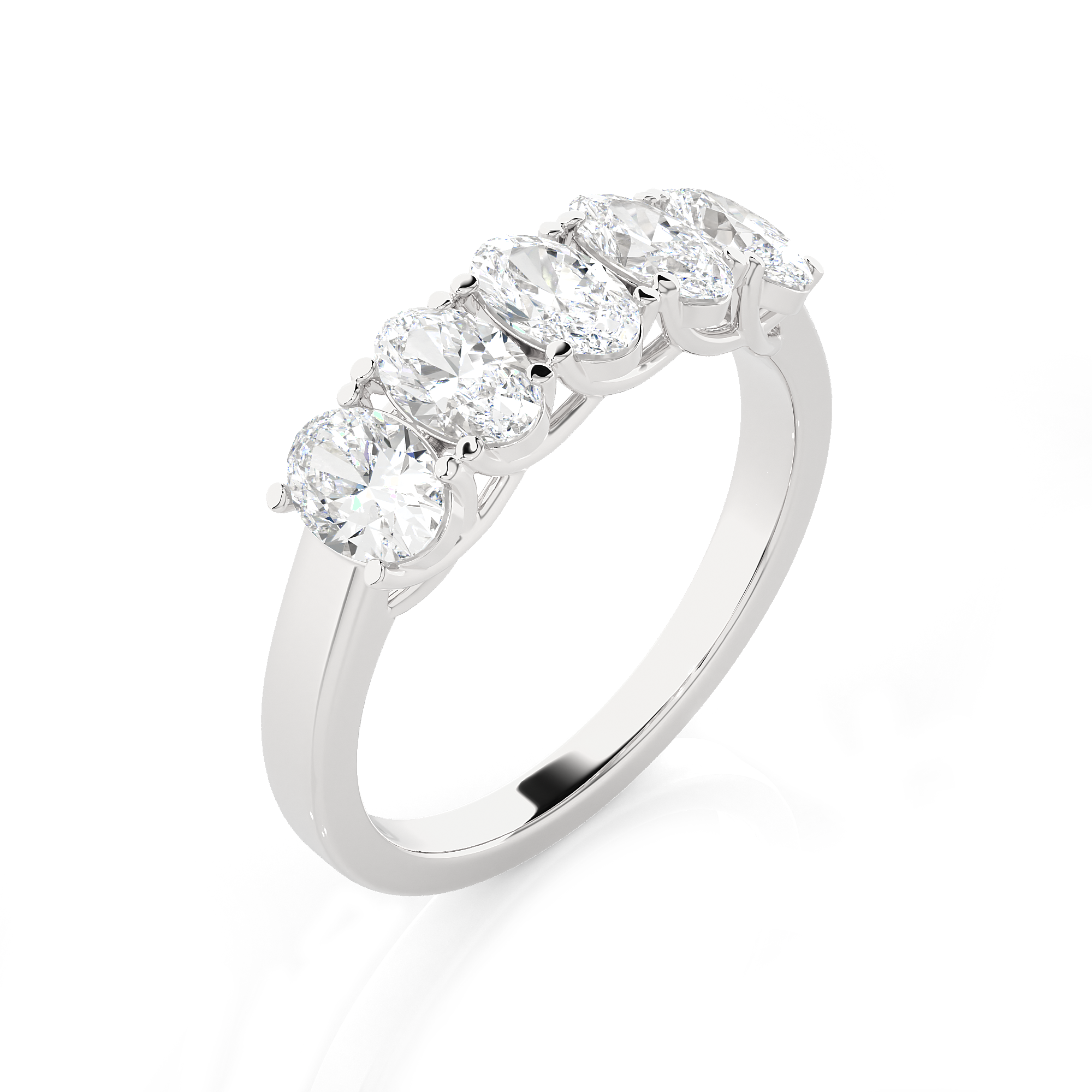 1 3/8 ctw Round Lab Grown Diamond Anniversary Ring