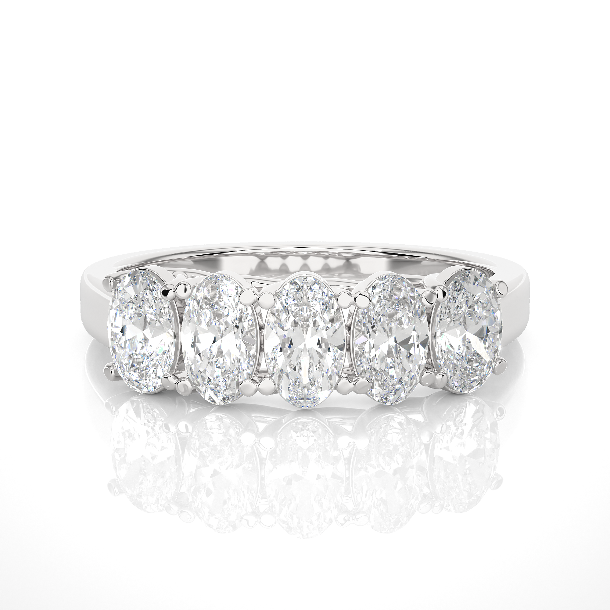 1 3/8 ctw Round Lab Grown Diamond Anniversary Ring