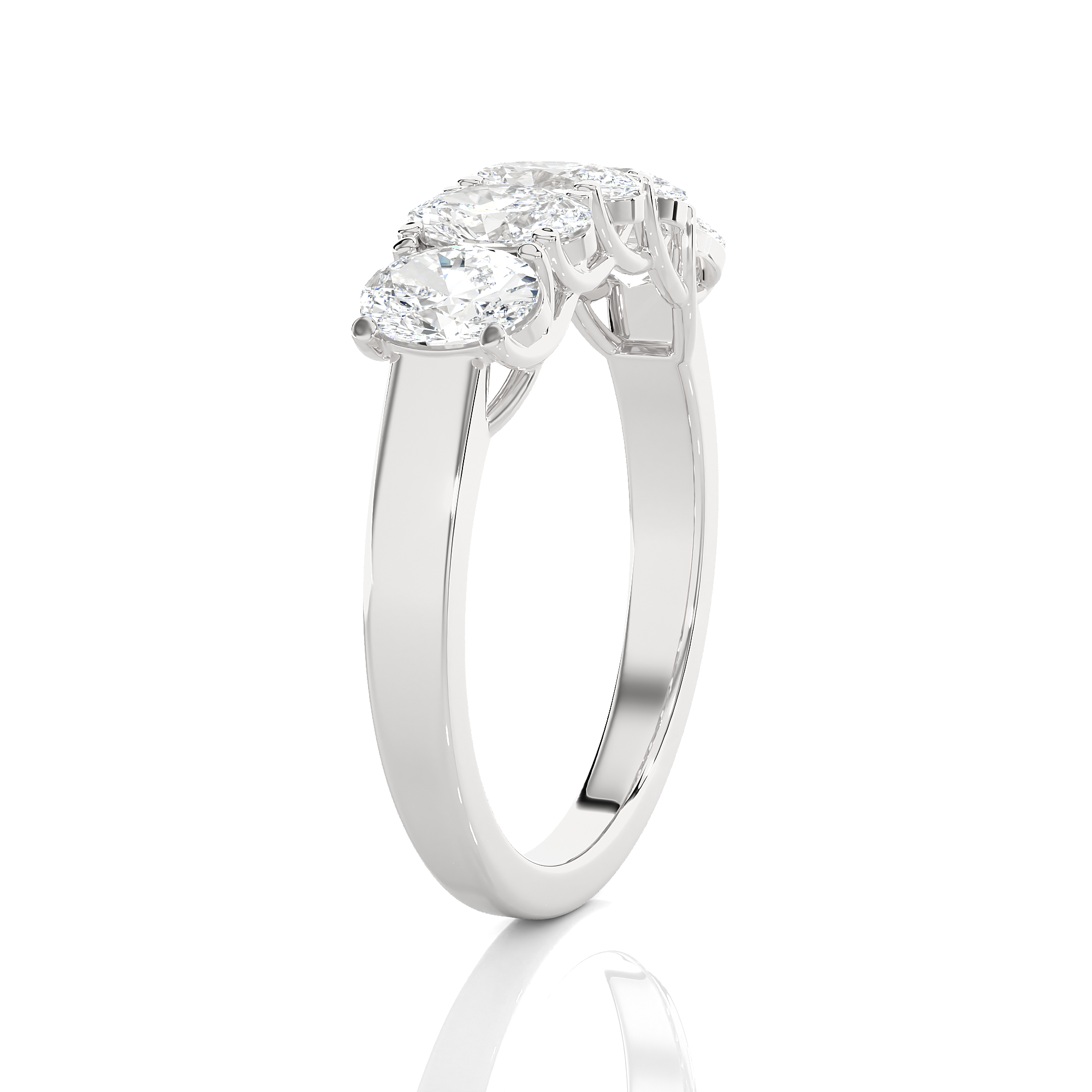 1 3/8 ctw Round Lab Grown Diamond Anniversary Ring