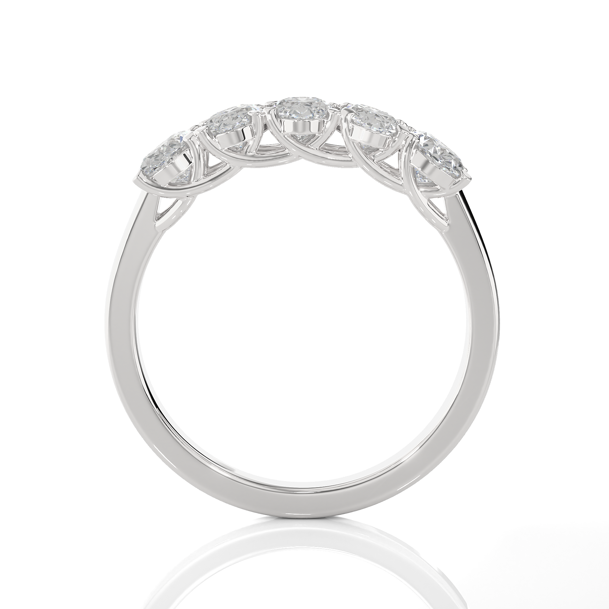 1 3/8 ctw Round Lab Grown Diamond Anniversary Ring