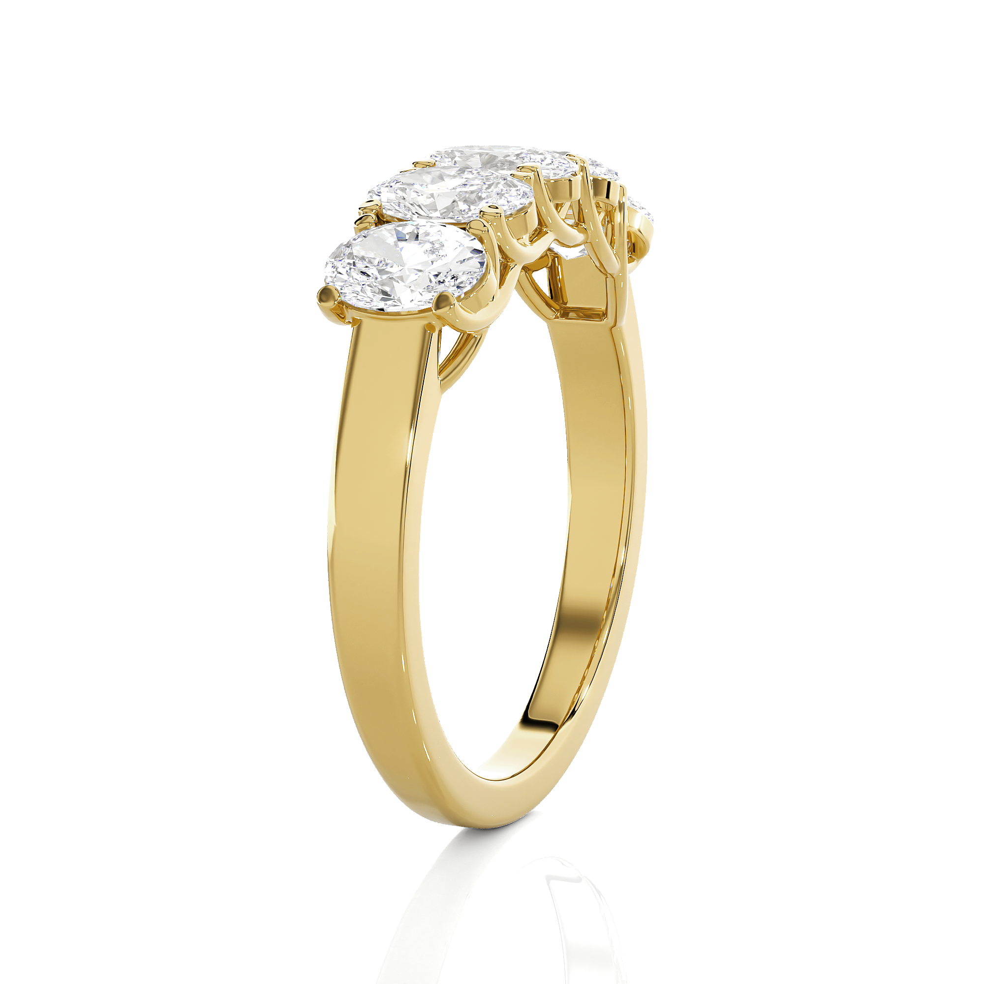 1 3/8 ctw Round Lab Grown Diamond Anniversary Ring