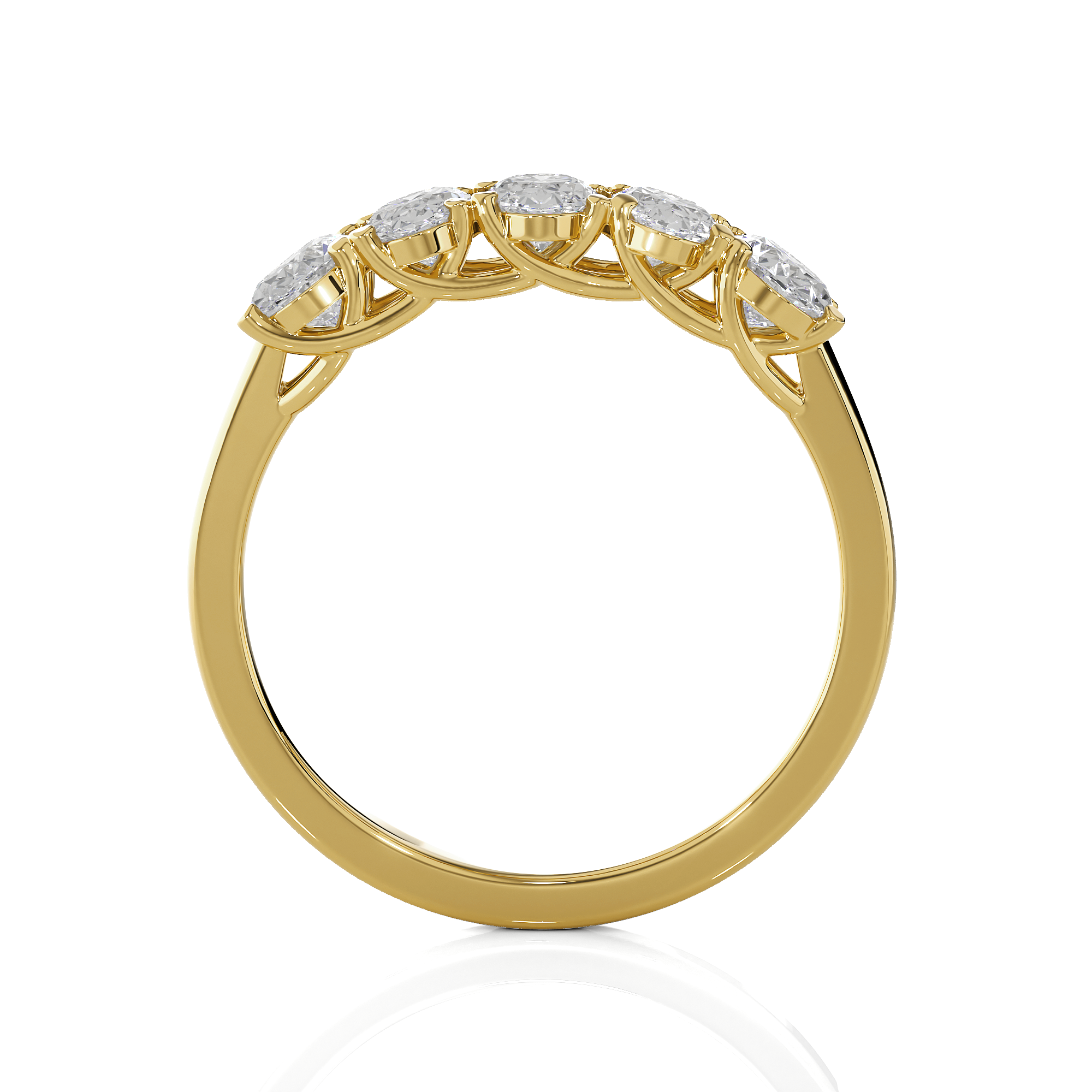 1 3/8 ctw Round Lab Grown Diamond Anniversary Ring