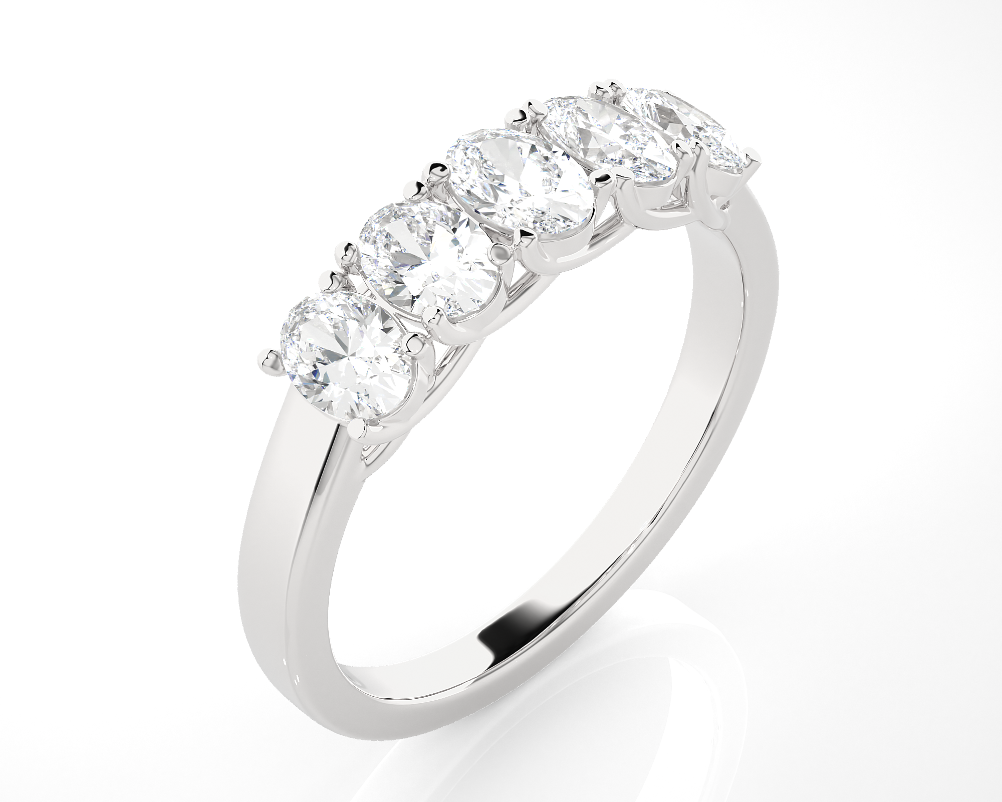 1 ctw Round Lab Grown Diamond Anniversary Ring